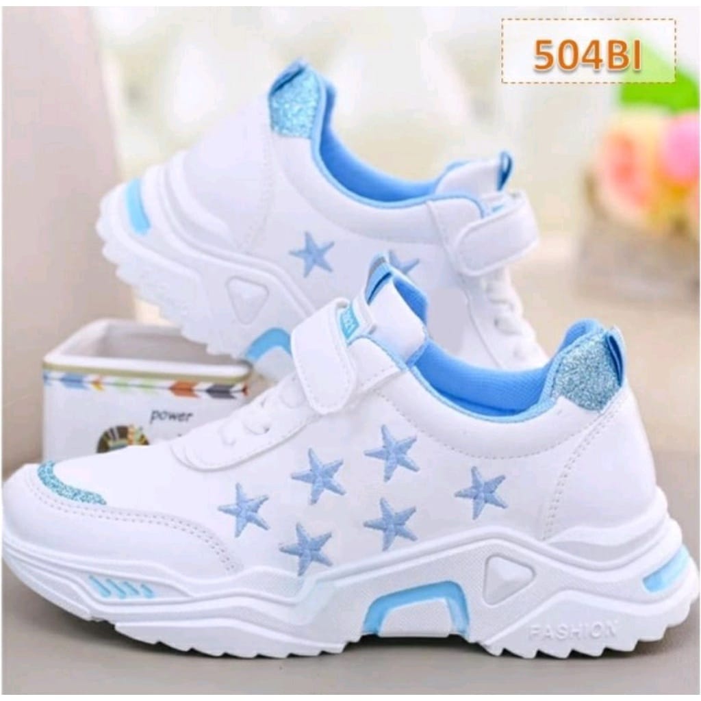 Sepatu Anak Sepatu Sneakers Anak Perempuan Bintang/Japan 26-35