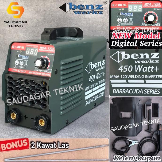 Mesin Las 120A 450 Watt Benz Trafo las Inverter Hemat Listrik 450 Watt