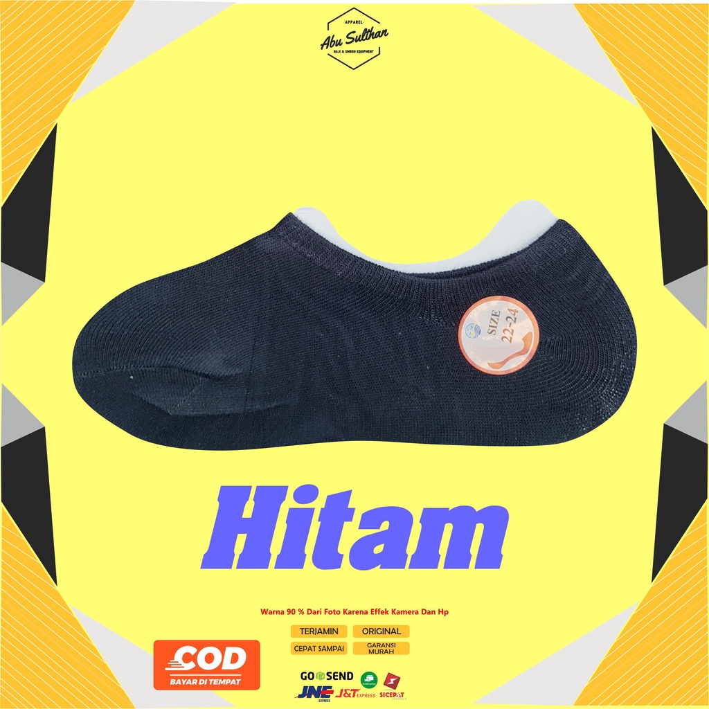 Kaos Kaki Tumit Pendek Hidden Balet Kaos Kaki Bawah Mata Kaki Abu Sulthan Hitam Putih Cream Socks Kaos Kaki Polos Semata Kaki