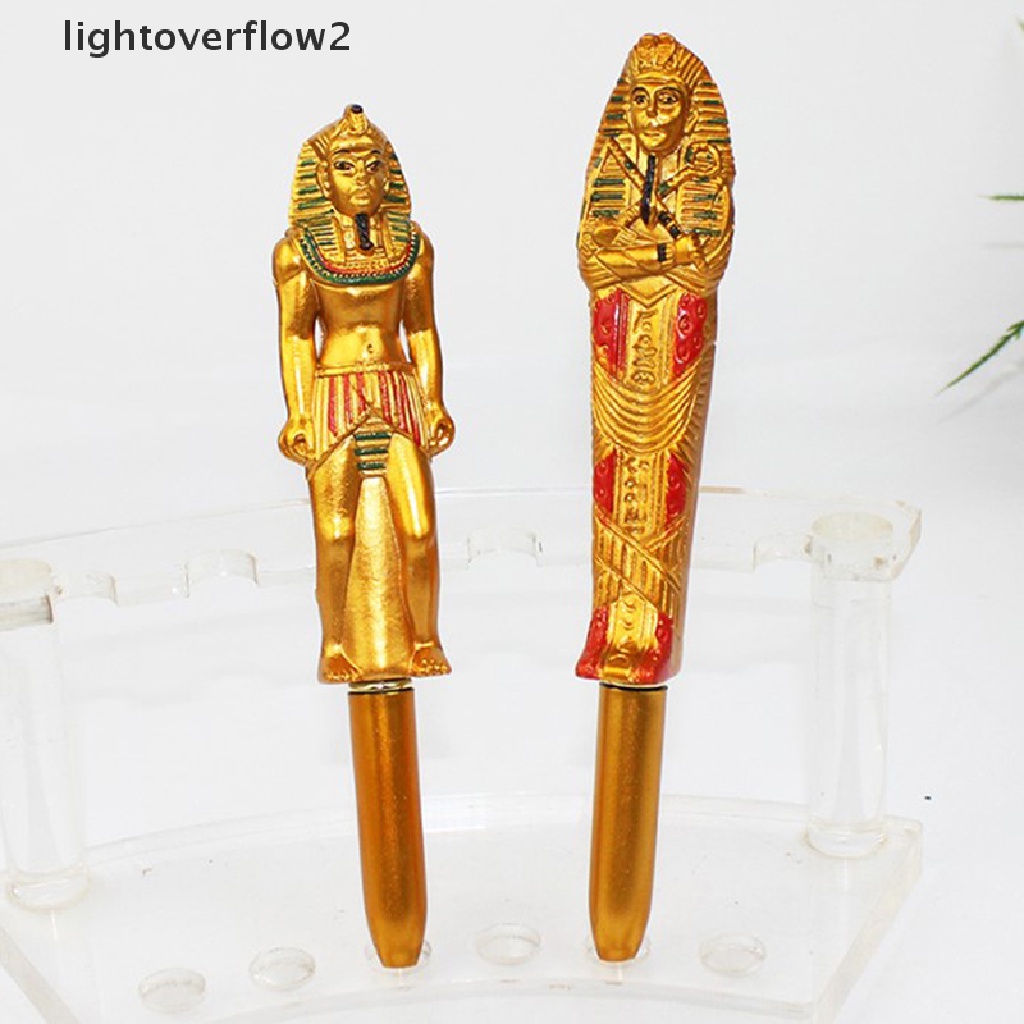 (lightoverflow2) Pulpen Tinta Biru Model Pharaoh Mesir Mumi