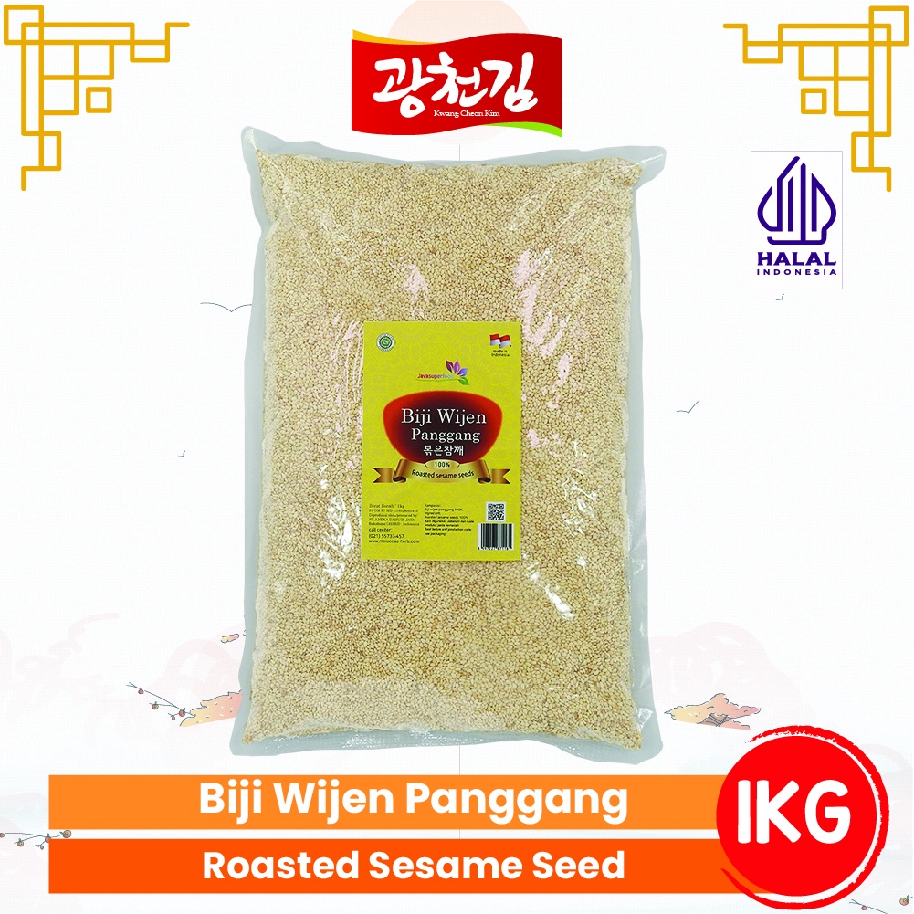 

KC BIJI WIJEN PANGGANG / ROASTED SESAME SEEDS 1 KG JAVA SUPER FOOD