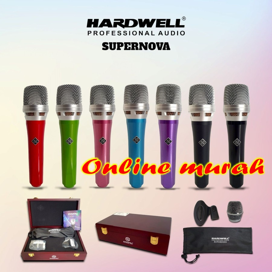 Mic Kabel Hardwell SUPERNOVA Original Microphone Include Wooden Box