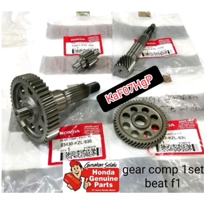 Gear set Transmisi komplit As pully Shaft Drive Counter Beat fi Scoopy Vario 110 fi 2013 2014 2015