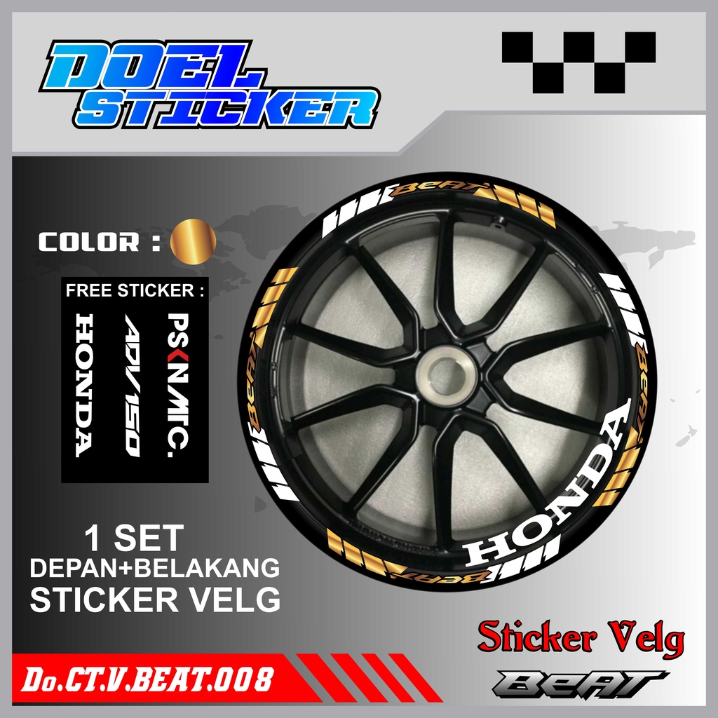 STICKER CUTTING LIST VELG HONDA BEAT VARIASI MOTOR DOEL 008