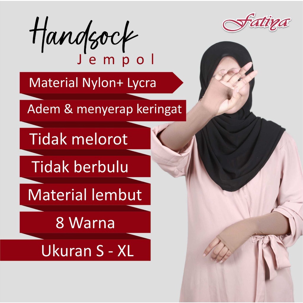 Fatiya l Manset Tangan  Handsock Jempol