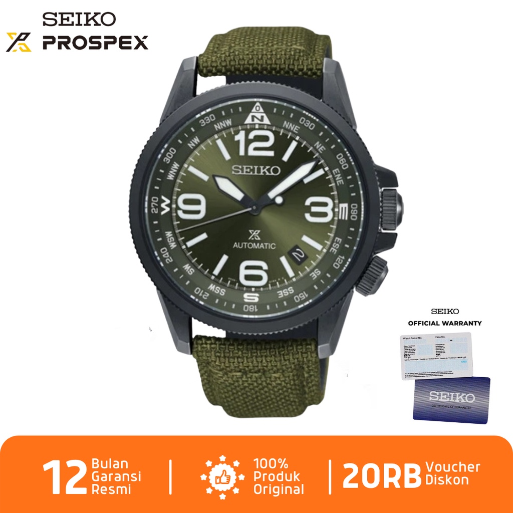 Seiko Prospex Land SRPC33 Jam Tangan Pria Seiko Automatic SRPC39K1 Nylon Strap