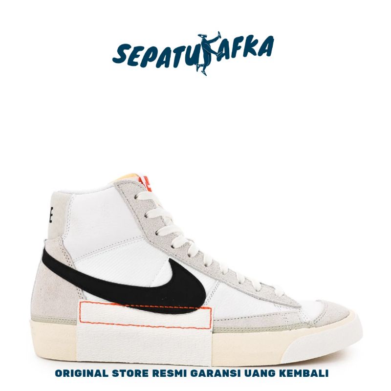 Nike Blazer Mid Pro Club White Black Sepatu Sneakers Pria Original Resmi Store