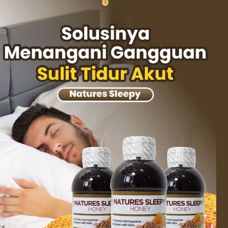 

BISA COD Madu Natures Sleepy Honey Asli Original Obat Susah Tidur Alami INSOMNIA Herbal