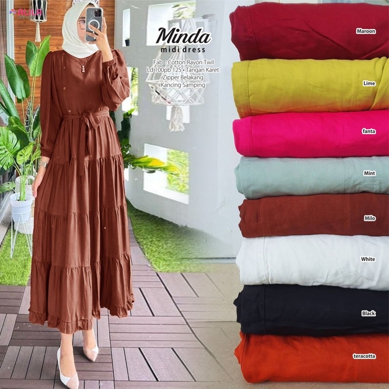 new new minda halwa dress cantik original by alila 100% ori best seller