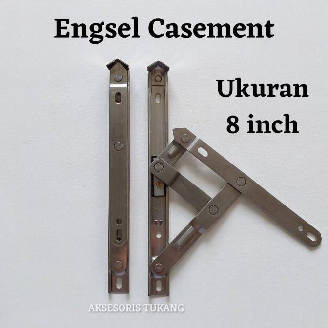 =+=+=+] Engsel Casement Jendela Aluminium 8 Inch