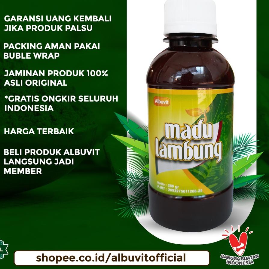 

SALE✅Albuvit - Madu Lambung Herbal Maag Asam Lambung Gerd Gangguan Pencernaan 280 gr|RA3