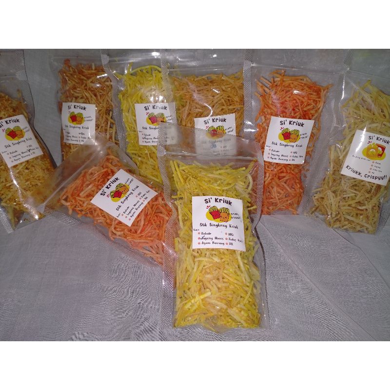 

Keripik / Kripik Kriuk Crispy Singkong harga murah cocok untuk di jual lagi dan di konsumsi sendiri