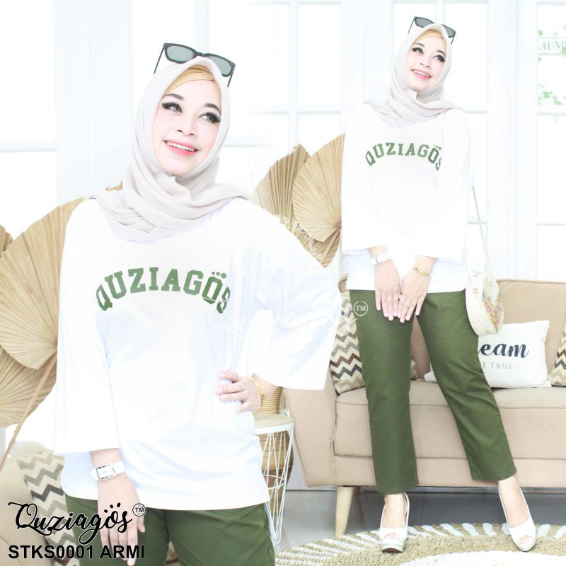 Setelan kaos by quziagos