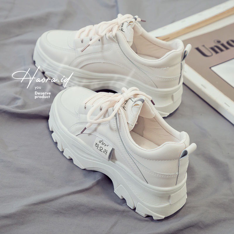 SNEAKERS WANITA KOREA / SEPATU KOREA WANITA / SEPATU KOREAN STYLE-putih