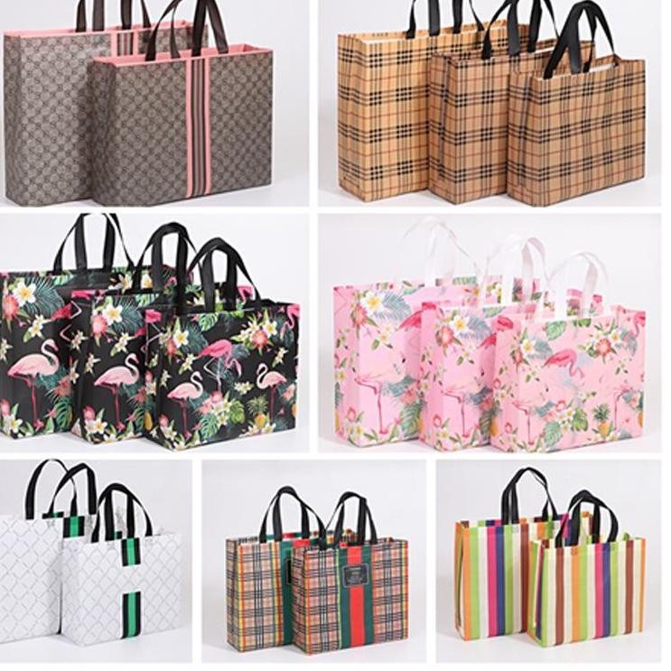 

Bayar Di Tempat❂↑ Paper Bag Kain Motif M/L/XL/XXL kanvas kain go green Kantong Bingkisan Hadiah Gift Bag 95 ↑