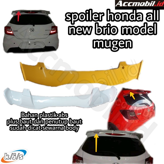 {BEKAS} spoiler honda brio mugen plastik spoiler brio mugen spoiler honda all - lunar silver Murah