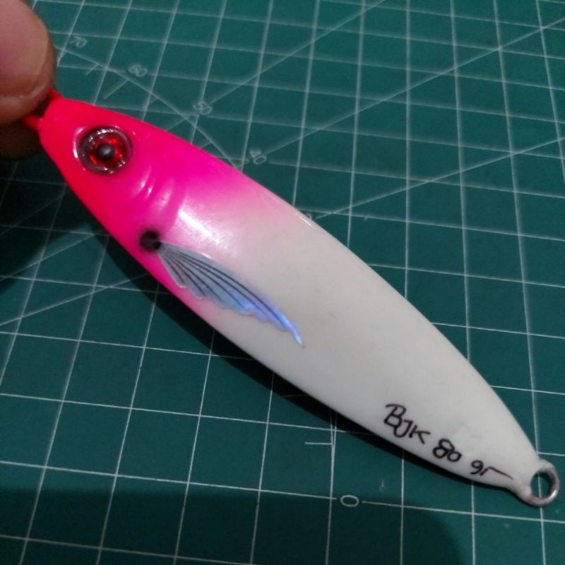 UMPAN PANCING METAL JIG C.SNIPER 100g FULL GID PINK HEAD HANDMADE