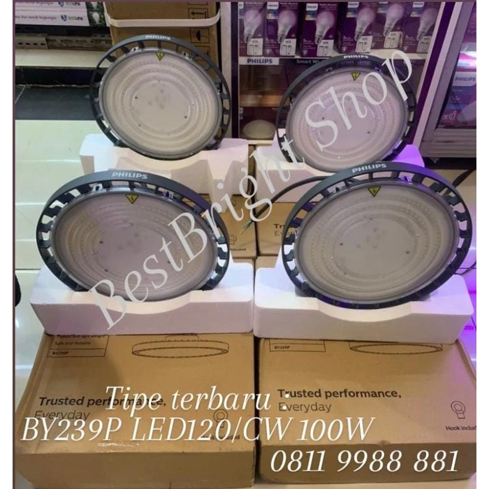 PHILIPS SmartBright Highbay G3 BY239P 97W LED100 PSU - IP65 IK06 - Cool White