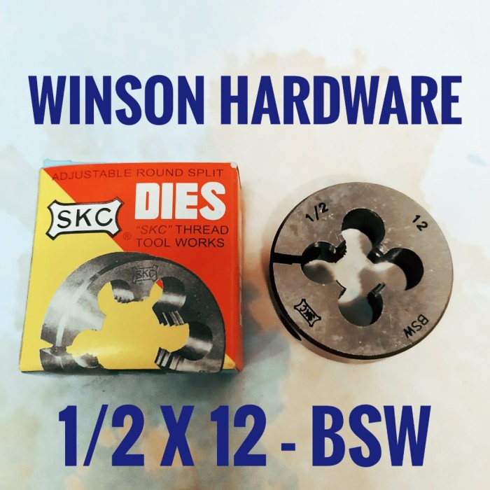 Mata Senai SKC 1/2x12 BSW - Snai Snay Snei Dies Drat Baut M 1/2 x 12