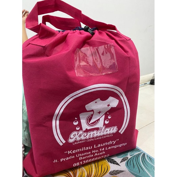 ( BAYAR DI RUMAH ) TAS LAUNDRY BS SERUT MUAT 10KG 100 GSM (GRATIS SABLON)