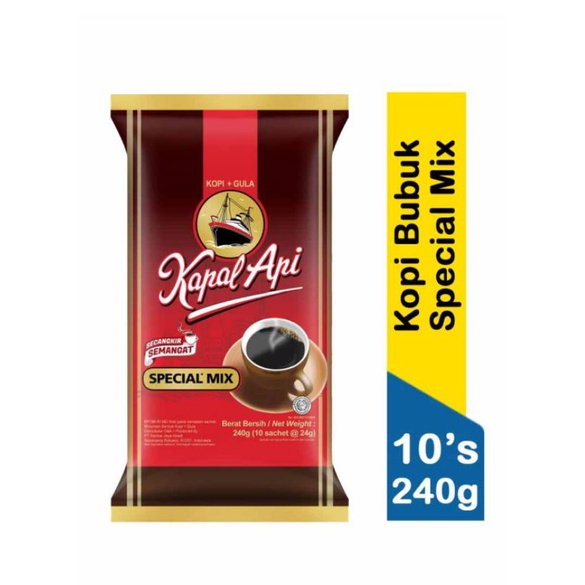 Kopi Kapal Api Special Mix RENCENG 24gr [ 10 pcs ]