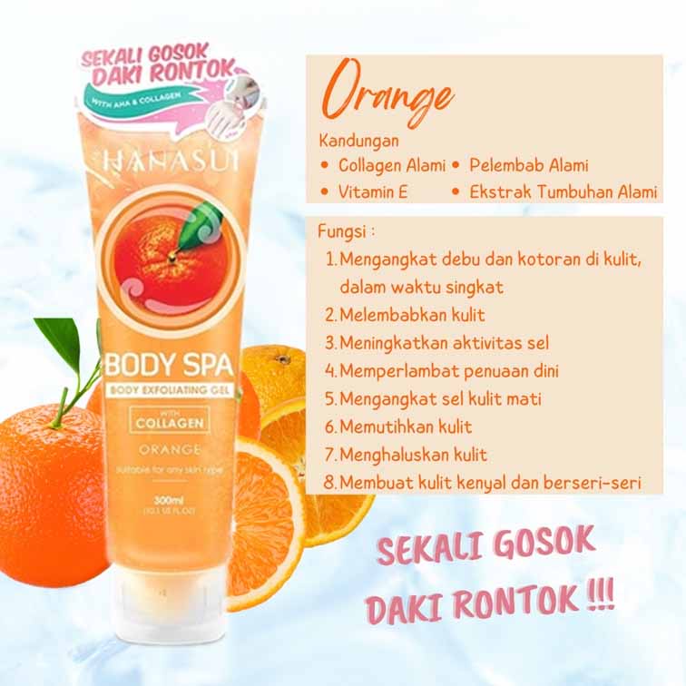 HANASUI BODY SPA BODY EXFOLIATING GEL WITH COLLAGEN
