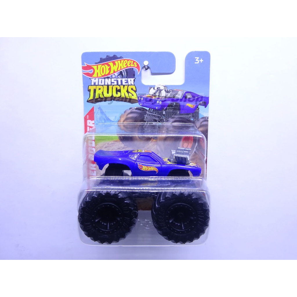 Hot Wheels Mini Monster Trucks Rodger Dodger Biru