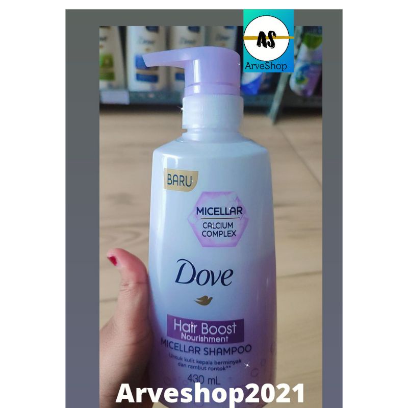 dove micellar shampoo 430ml