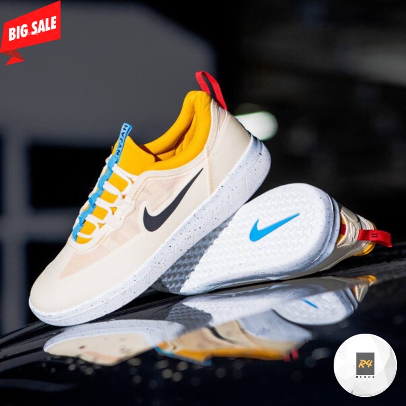 NIKE SB NYJAH FREE 2 BEACH TOPAZ GOLD BRIGHT CRIMSON BLACK 100% ORIGINAL BNWB | SNEAKERS NIKE ORIGIN