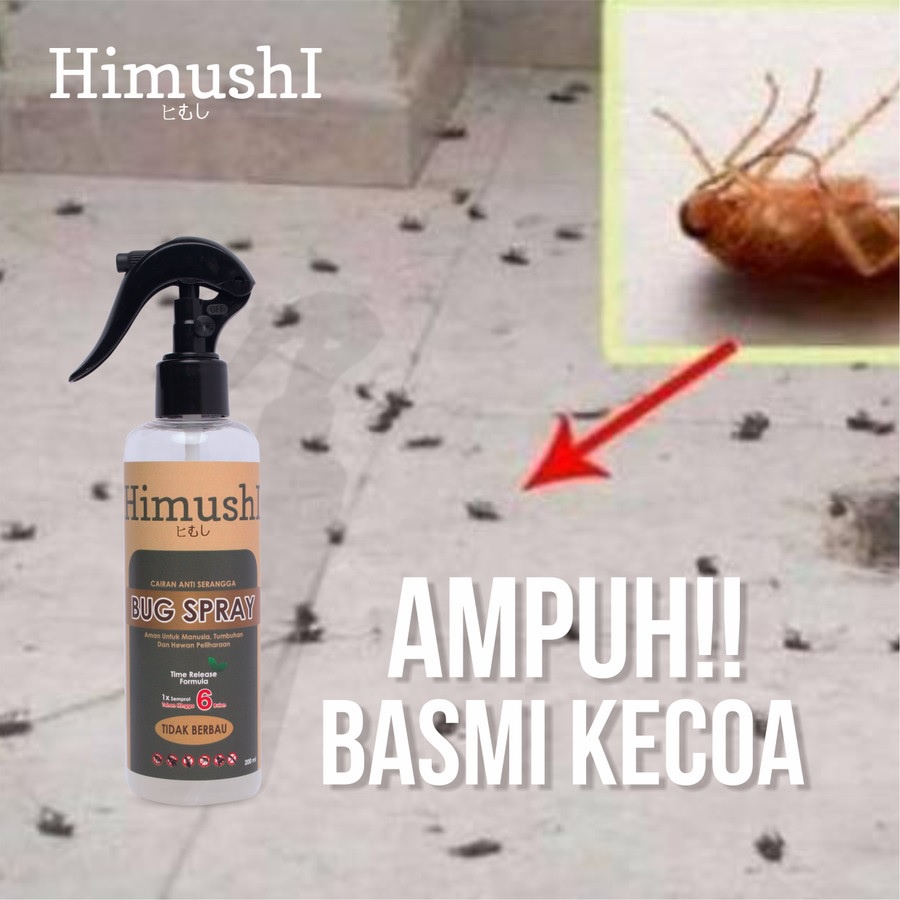 Himushi Bug Spray 200ml Cairan Anti Serangga Pembasmi Serbaguna