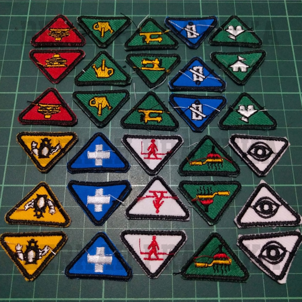 TKK Siaga Pramuka Bordir Komputer TKK Segitiga siaga