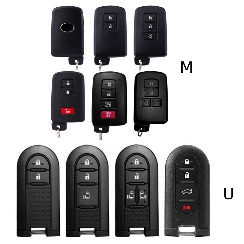 FORTUNER Case remote Kunci Mobil Motif Kartun Dinosaurus Untuk Toyota Hilux / Rogue / Revo / NewVeloz / rush / Innova / Yaris / Raize / Perodua / Vtuner