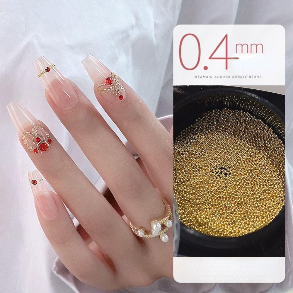 Needway Manik-Manik Nail Art 3D DIY Desain Kuku Tips Kuku Ornamen Manicuring Bagian Perhiasan Nail Art