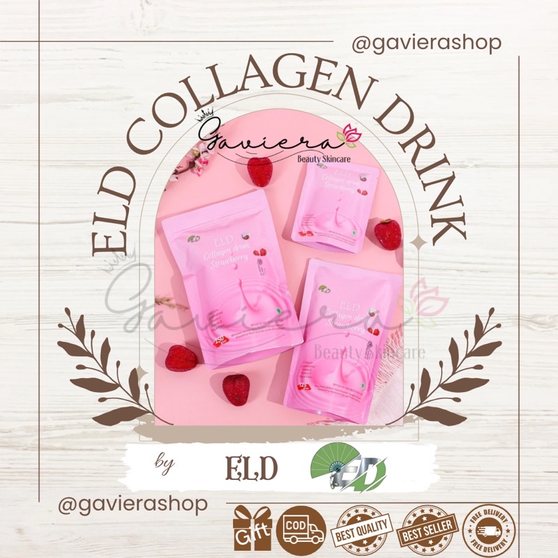 ELD COLLAGEN DRINK BPOM 100% ORIGINAL MINUMAN PEMUTIH & PELANGSING DALAM 1 KEMASAN | SUPPLEMEN PEMUT