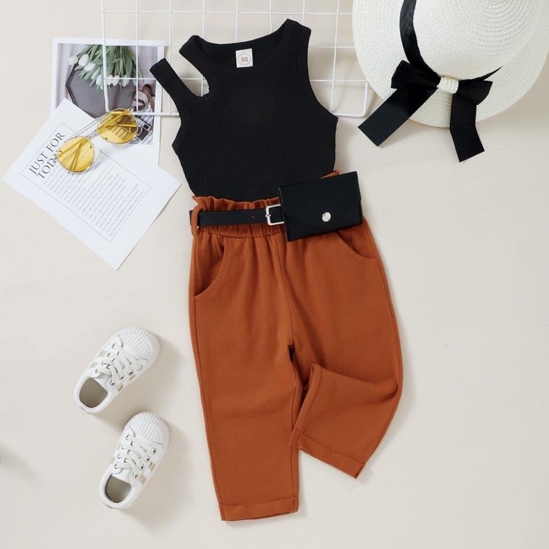 set celana panjang untuk anak bayi perempuan baju fashion show murah import cod