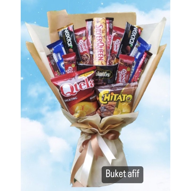 

(B) BUKET COKLAT CREAM GOLD MEWAH/Anniversary/bingkisan Snack Ulang Tahun/Ultah/Wisuda