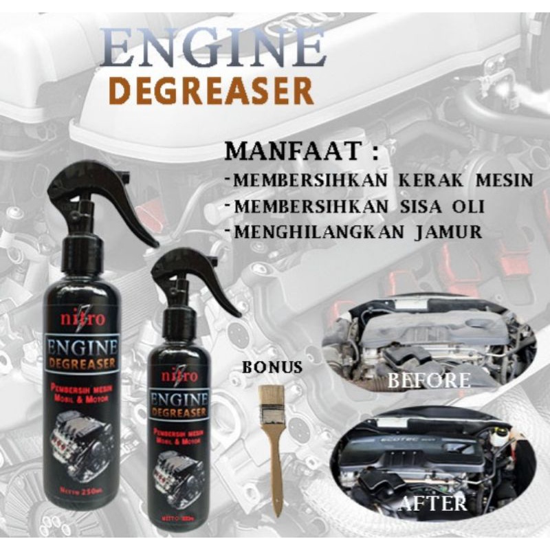 ENGINE DEGREASER Cairan Pembersih kerak mesin kendaraan mobil &amp; motor