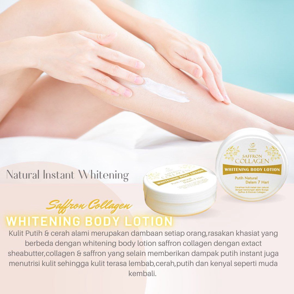 Night whitening SALEB FLEK BANDEL  100 % ORIGINAL Body lotion whitening Saffron Collagen