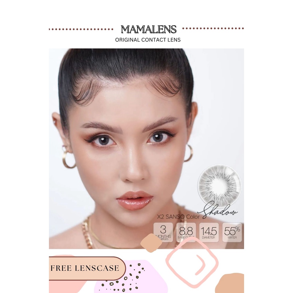 SOFTLENS X2 SANSO COLOR MINUS 3.25 SD 6.00 | FREE LENSCASE - MAMALENS