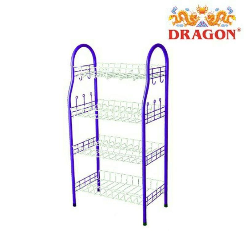 Rak Piring/Rak piring Jadul/Rak piring Dragon 4 susun besi ANTI KARAT