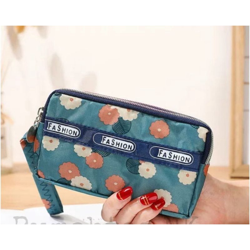 Medan Termurah Multifungsi Japanese style Dompet 3 ruang resleting motif cantik dompet HP cakep