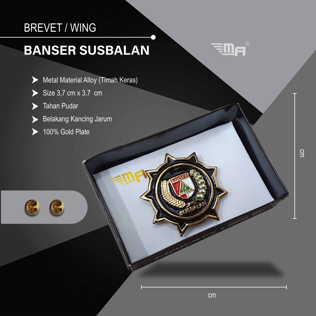 WING BANSER SUSBALAN PDH BRIVET BREVET PIN SUSBALAN