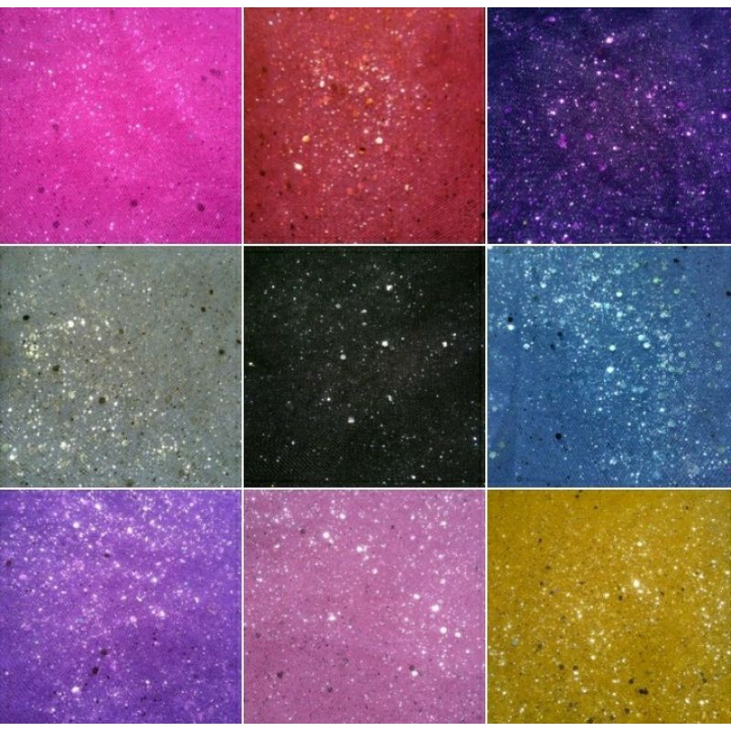 Kain Tile Glitter Kaku Kain Tile Glitter Zigzag Tile Dots Kain Jaring Potongan