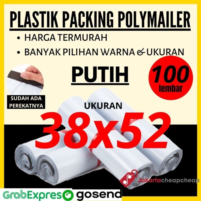 

Murah Plastik Packing Polymailer 38X52 Putih Amplop Packing Online Termurah Terlaris