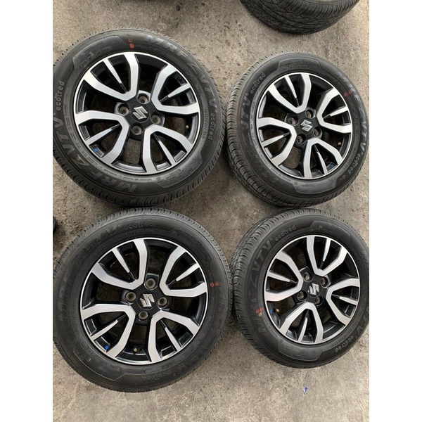 pelek bekas mobil suzuki espresso ring  14+ban 165 70 R14 pcd 4x100 lebar 5