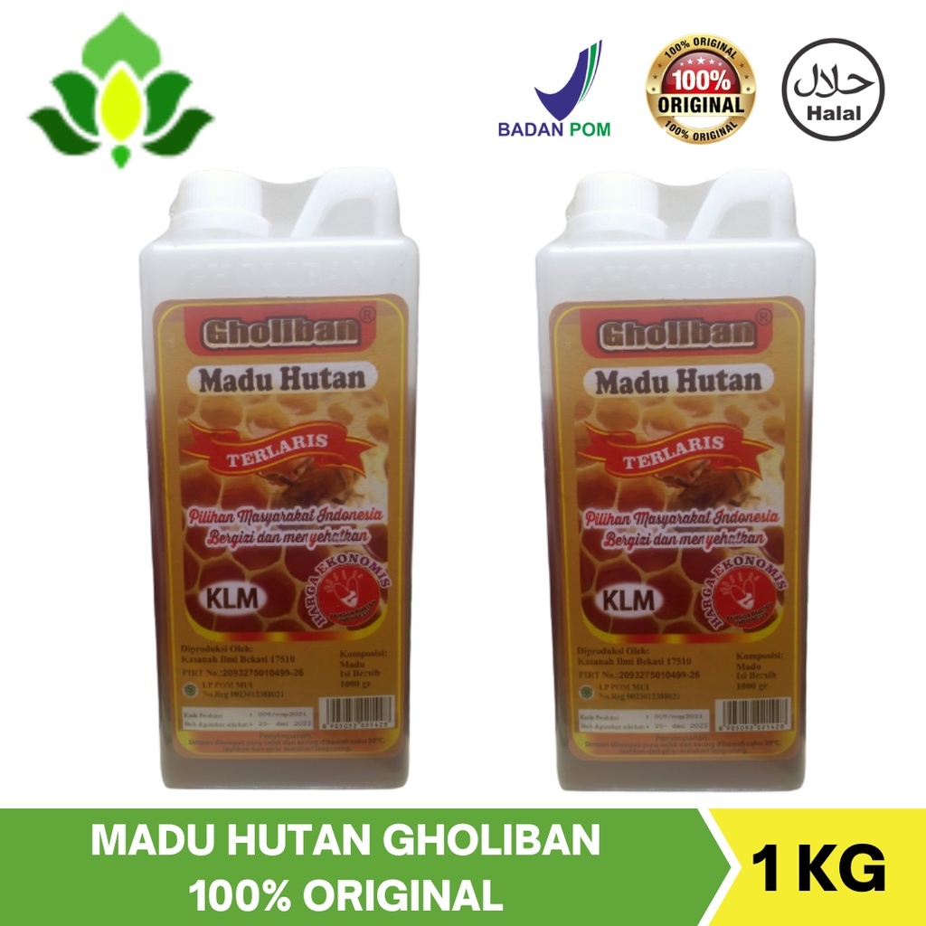 

Madu Hutan Gholiban KLM Original isi 1 KG & 500 gr