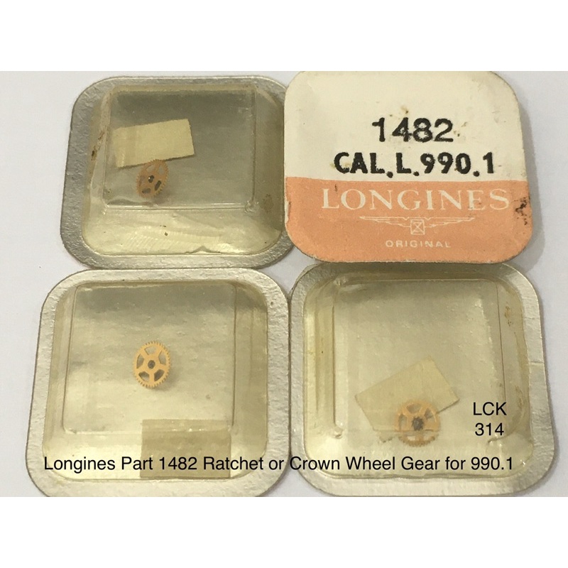 Longines 990.1 Ratchet Gear For Automatic Watch Part 1482 / Roda Otomatis Jam Tangan Longines 1482 9