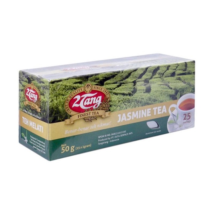 Jual 2Tang Jasmine Tea Premium Teh Celup [1 box 25 kantong/2 gr