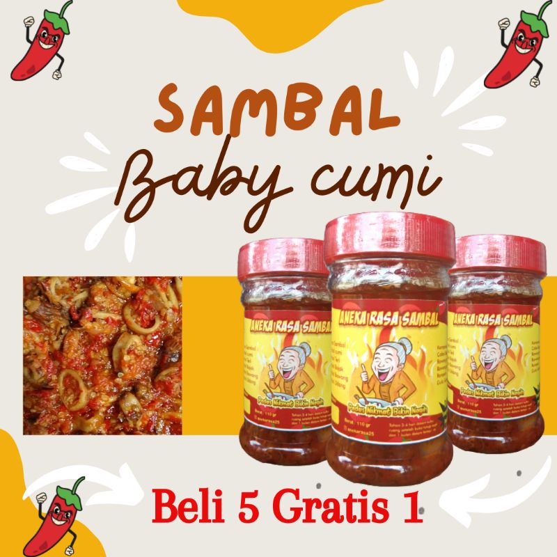 

TERLARIS!! | BELI 5 GRATIS 1| SAMBAL BABY CUMI