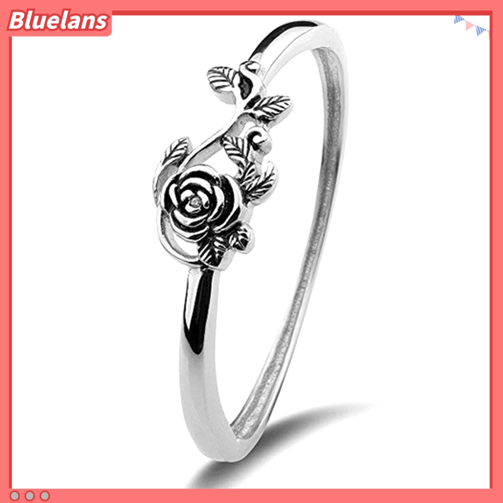 Bluelans Wedding Ring Rose Design Elegant Classic Delicate Wedding Ring